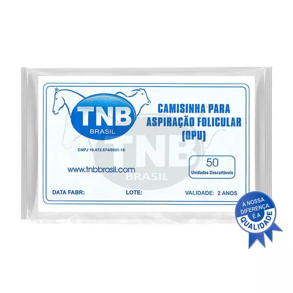 Camisinha Sanitária para Aspiração Folicular Pacote c/ 50 unidades