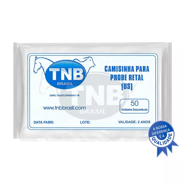 Camisinha Sanitária para Probe Retal Pacote c/ 50 unidades